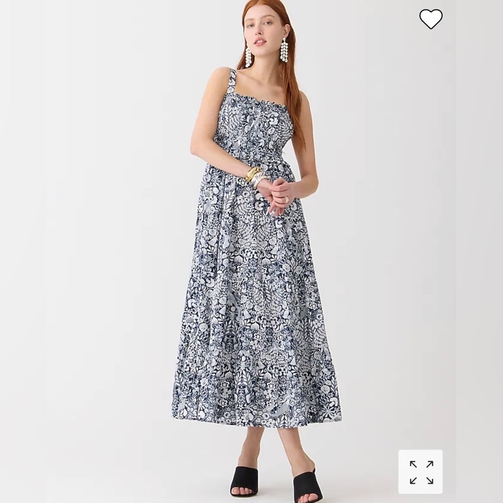 J.Crew Sevilla tiered dress in mermaid floral